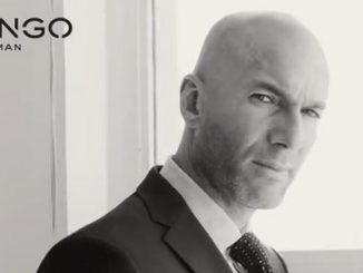Zinédine Zidane dans la publicité pour la marque Mango