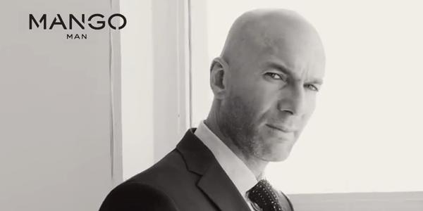 Zinédine Zidane dans la publicité pour la marque Mango