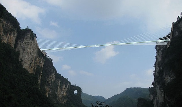 Le pont Zhangjiajie