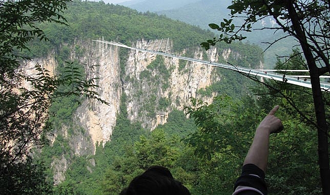 Le pont Zhangjiajie en chine