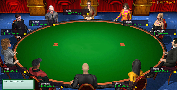 Table de casino en ligne