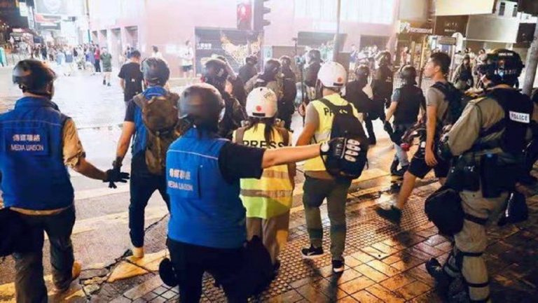 Protestations à Hong Kong