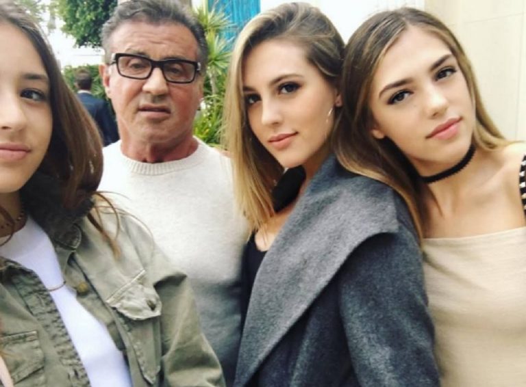 Sylvester Stallone avec ses filles