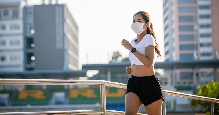 Sport avec un masque