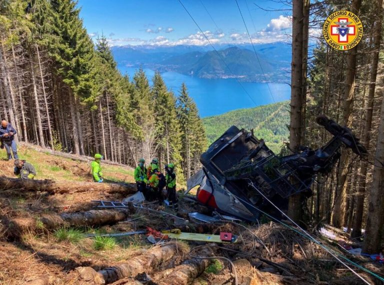 Accident de téléphérique à Stresa- trois personnes arrêtées