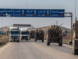 Les chars sur la route d'Alep