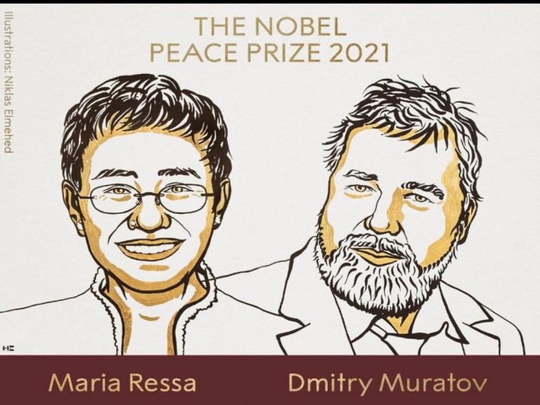 Maria Ressa et Dmitry Muratov: les prix Nobel de la paix 2021