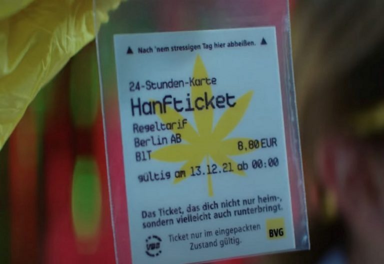 Le métro de Berlin vendra des billets comestibles et infusés au cannabis