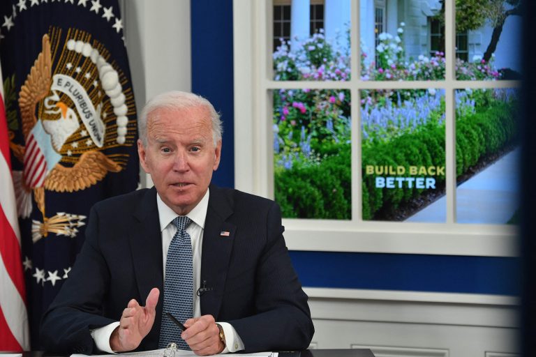 Le président américain Joe Biden en conférence de presse.