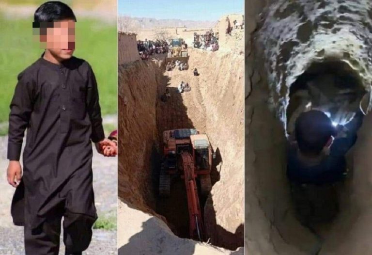 Haidar, l'enfant piégé dans un puit en Afghanistan, est mort